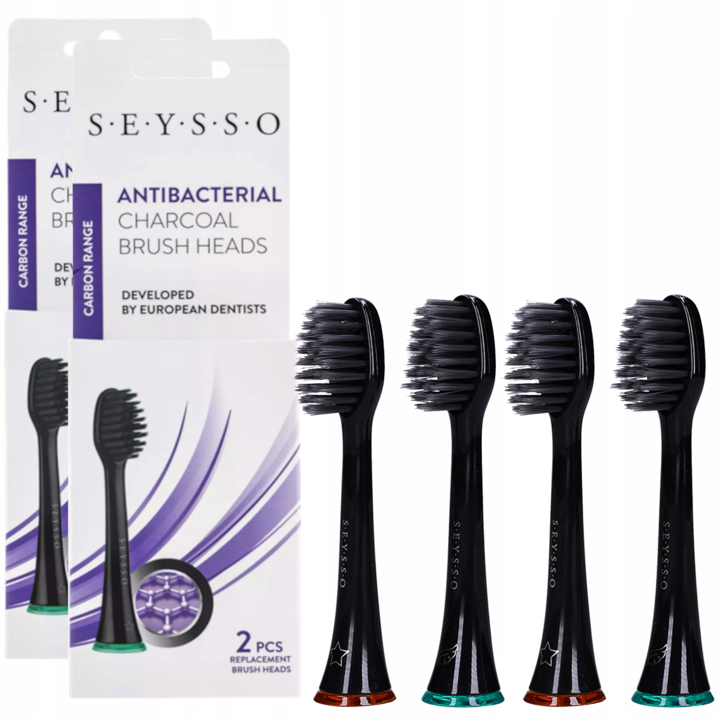 

Końcówki Seysso Carbon Antibacterial 4 Sztuki