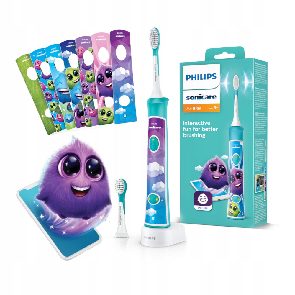 Philips Sonicare For Kids 3+ HX6321/04 szczoteczka soniczna dla dzieci 3+