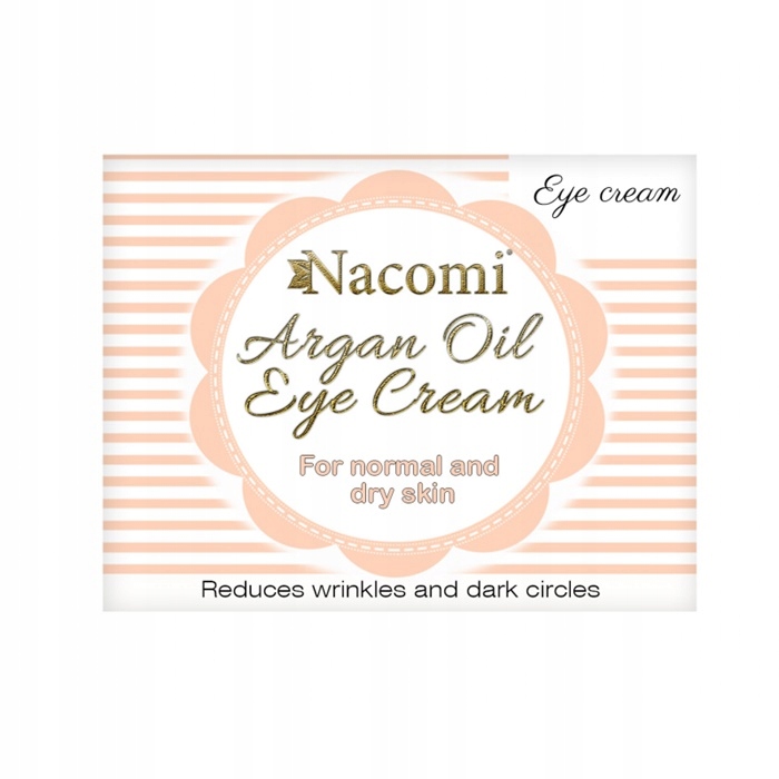 NACOMI KREM ARGANOWY POD OCZY ELIKSIR MŁODOŚCI