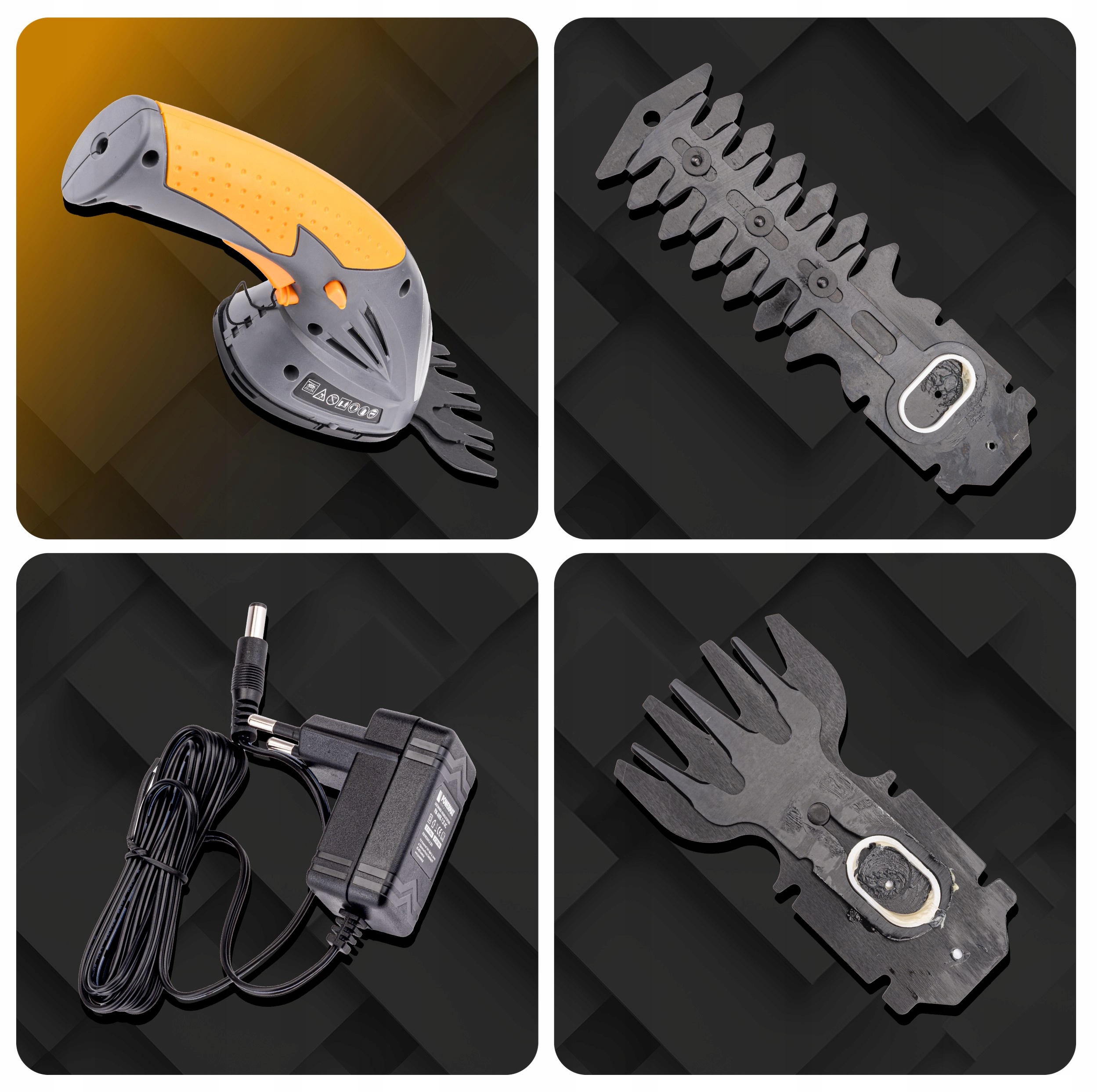 Akumulatorowe NOŻYCE Do Trawy Krzewów Żywopłotu 7,2 V Sekator 2 x Ostrze Kod producenta PM0947