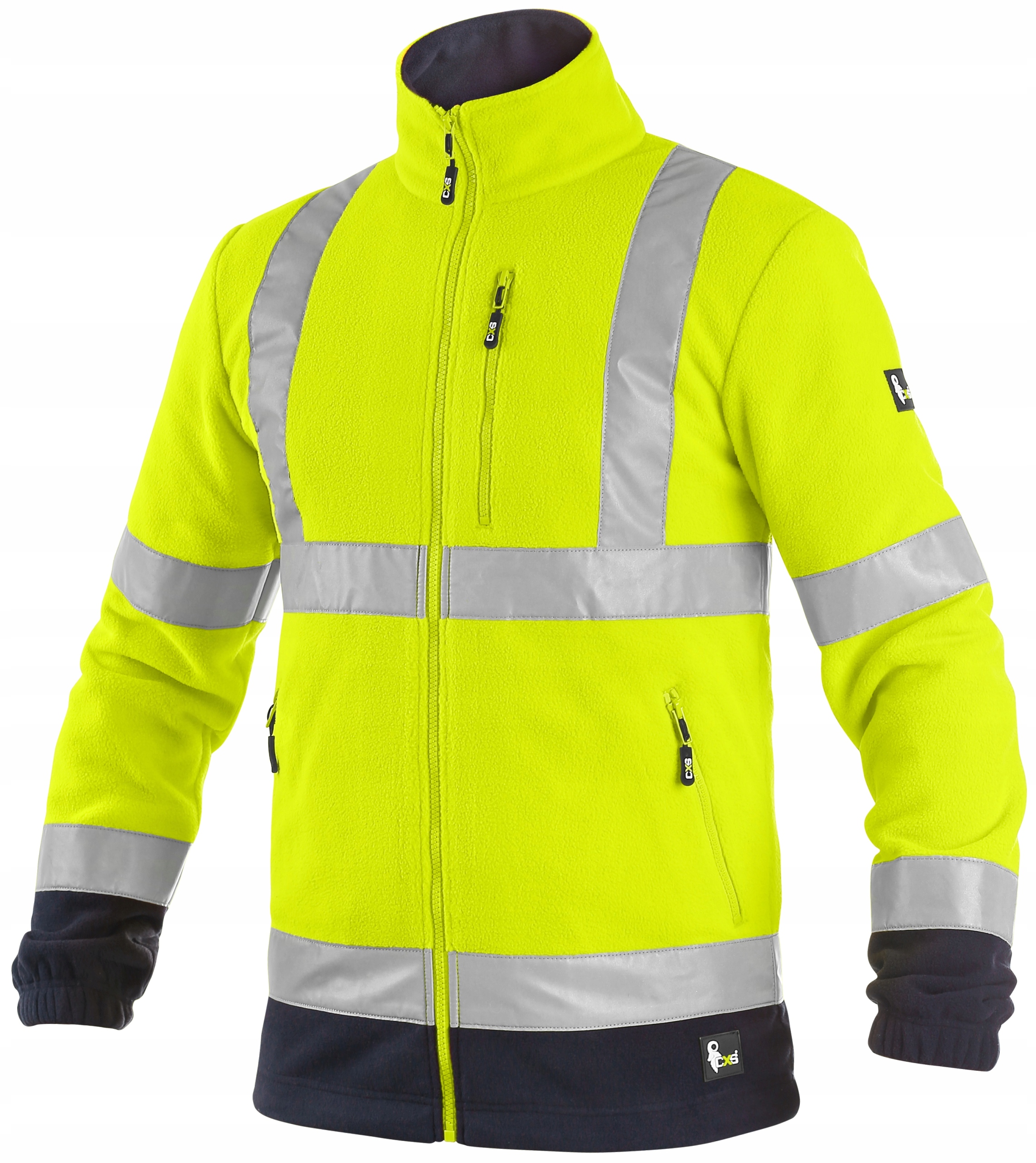 Cxs Preston Ciepły Odblaskowy Polar Bluza Kurtka Z Polaru Hv Hi-vis r. XXXL
