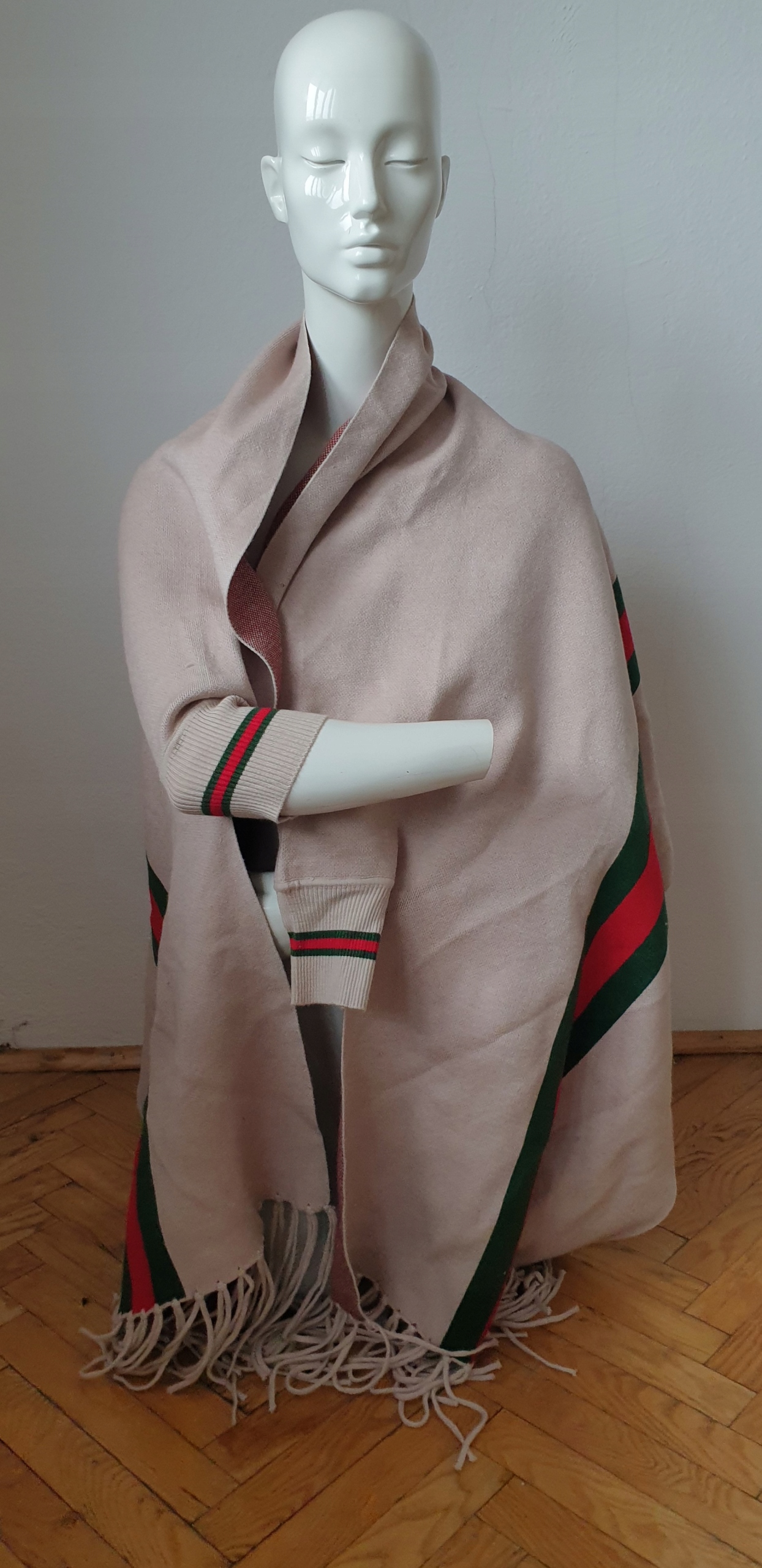 PONCZO /PELERYNA CASCHMERE, WEŁNA