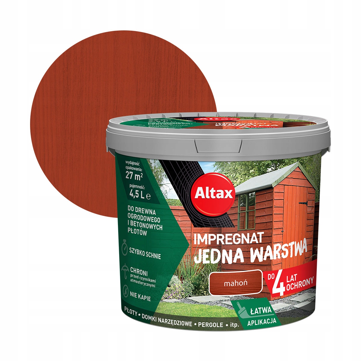 

Altax Impregnat Do Drewna 4,5L Mahoń