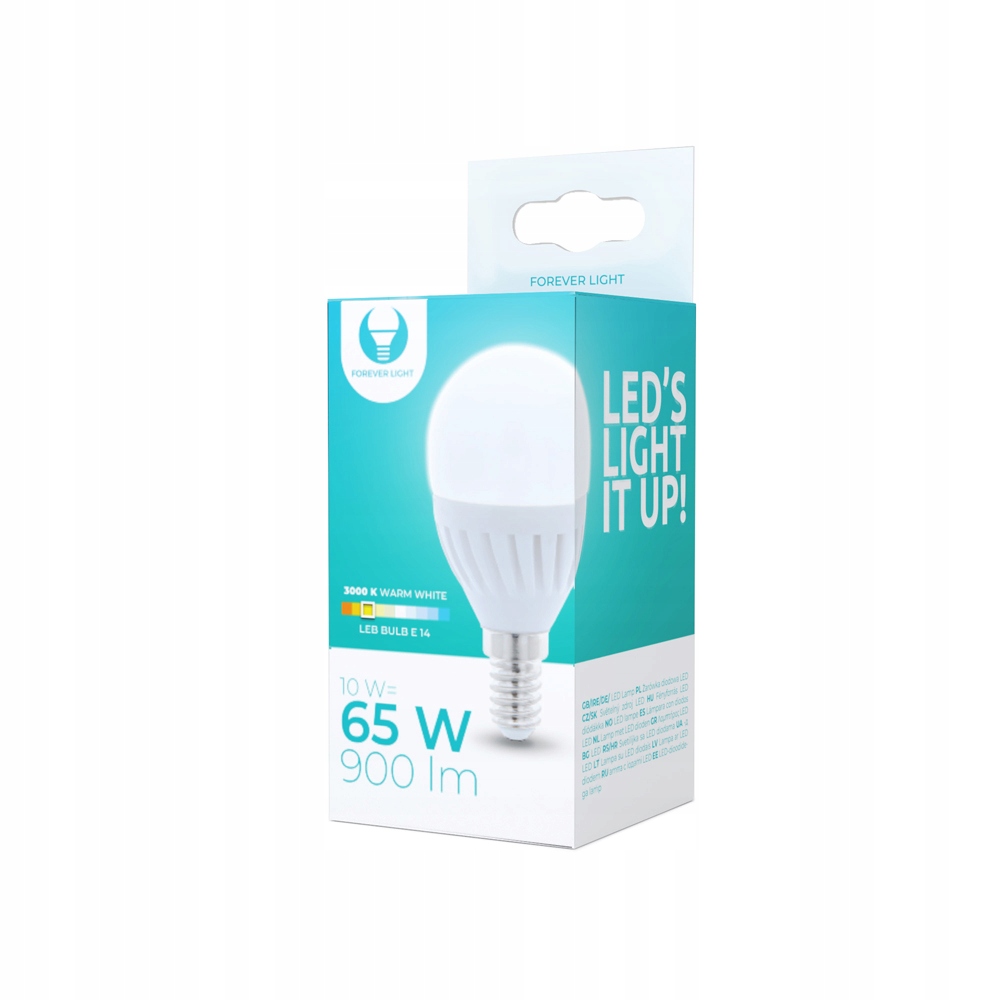 

Żarówka Led E14 10W 900lm ciepła kulka Moc