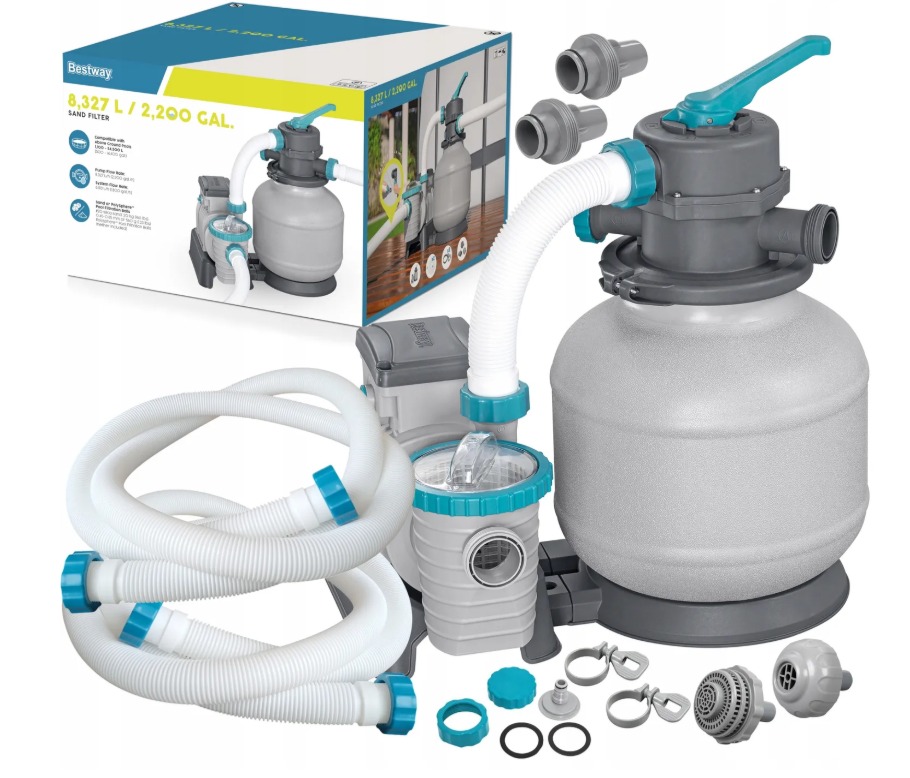 Pompa piaskowa filtrująca do basenu Bestway 8327 litrów 58499