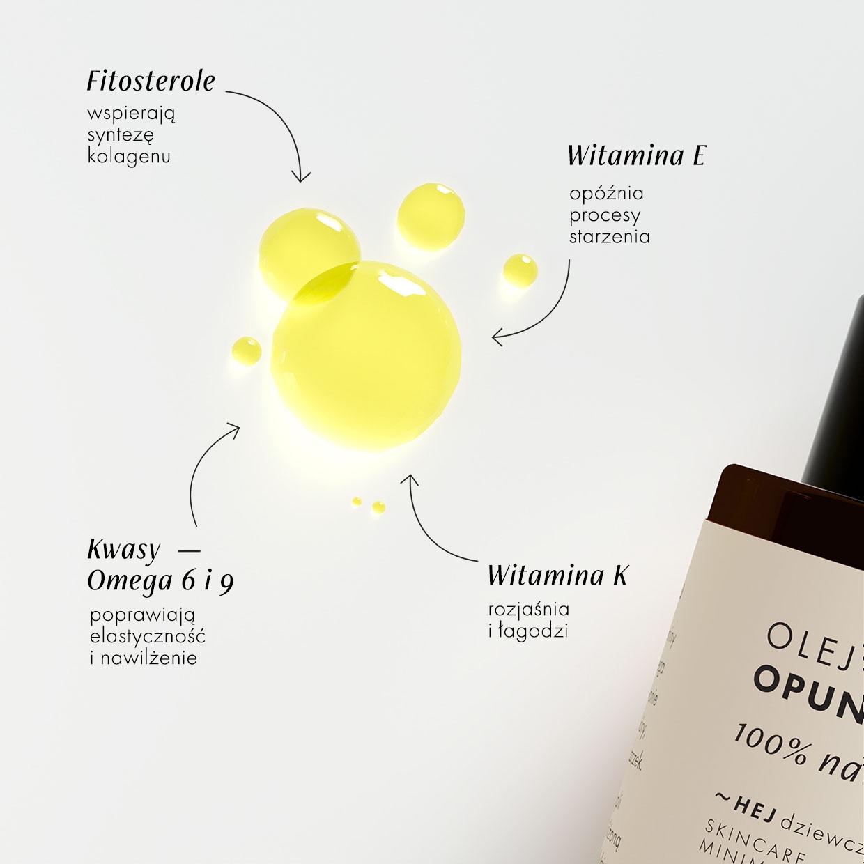 Hej dziewczyno Olej z Opuncji Figowej z Certyfikatem Ecocert, premium, 30ml Stan opakowania oryginalne