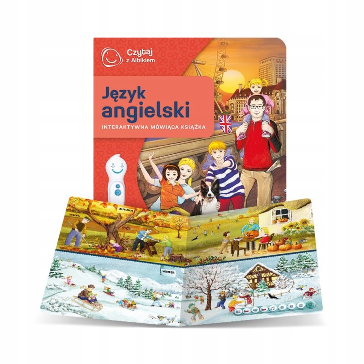 ALBI CZYTAJ Z ALBIKIEM JĘZYK ANGIELSKI + PIÓRO ZESTAW Z PIÓREM ALBIK IG4 Wydawnictwo Albi