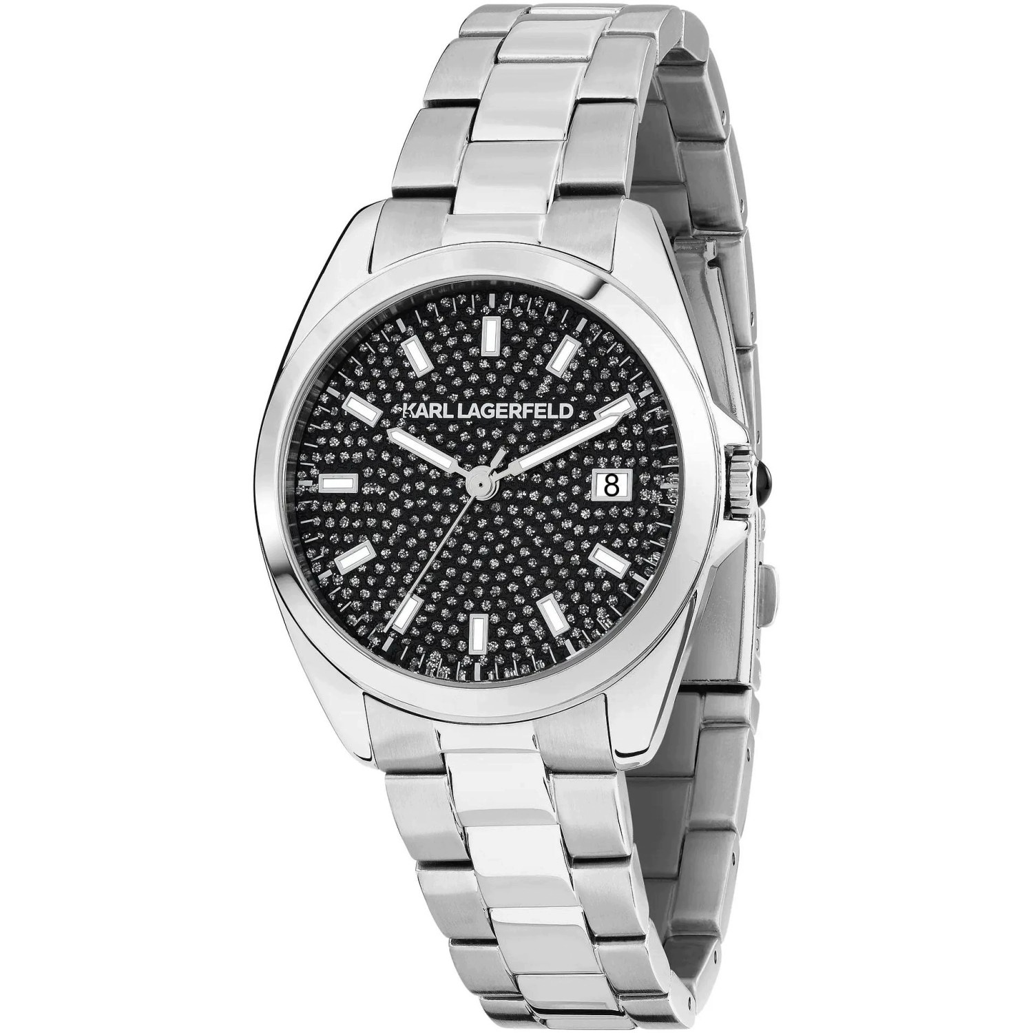 Dámské hodinky Karl Lagerfeld R0553101508 Zirkony stříbrné