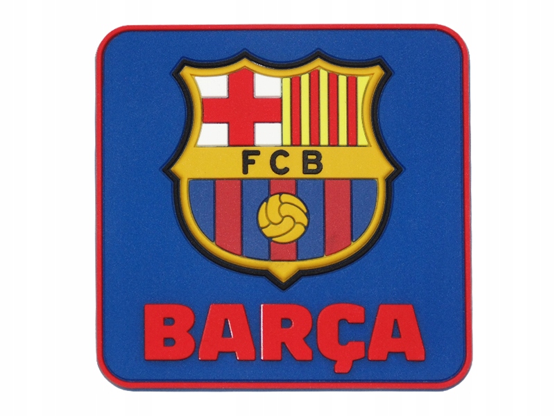 Fc Barcelona Gumowy Magnes Na Lodówkę Herb 3D 7x7 CM Herb Barca