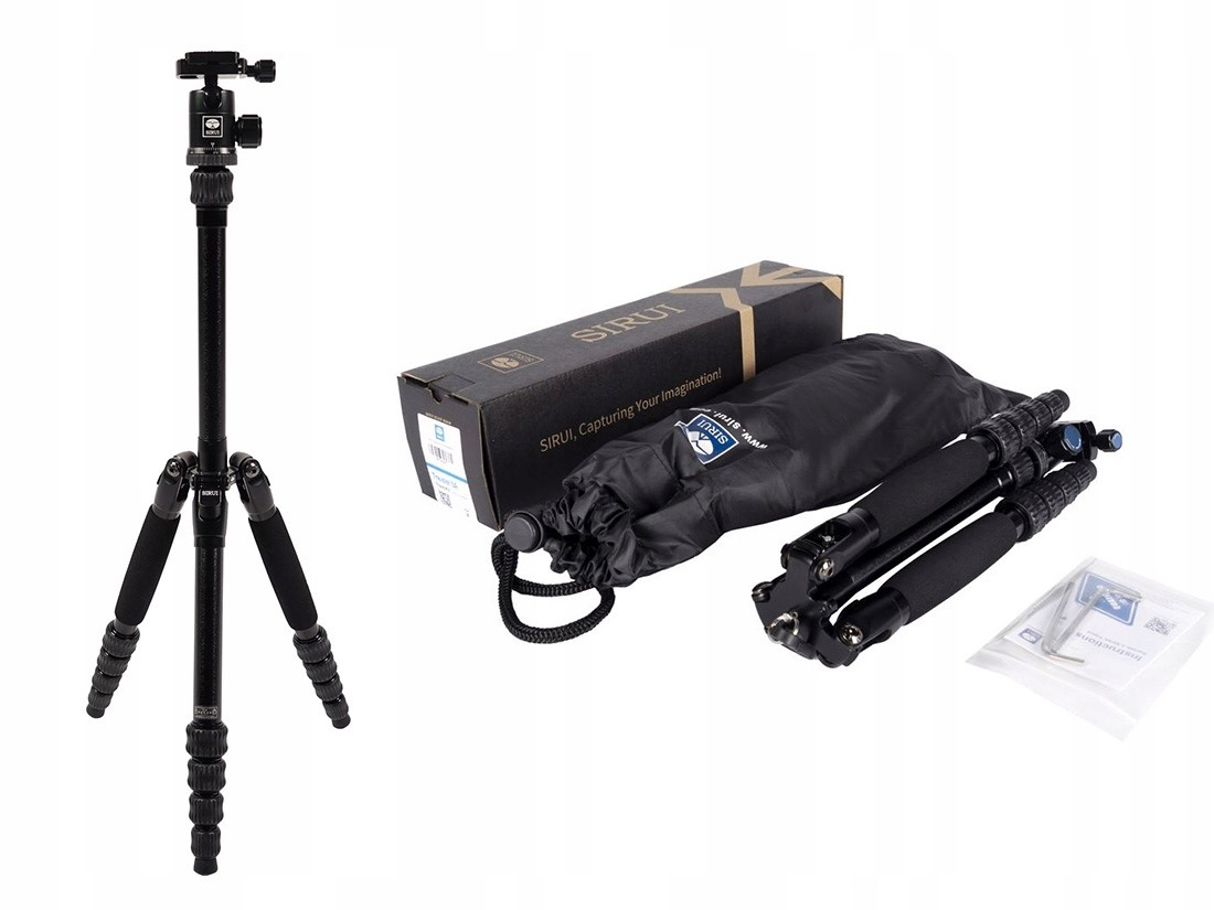 Statyw Sirui Traveler 5A udźwig 5kg 138cm Lekki kompaktowy