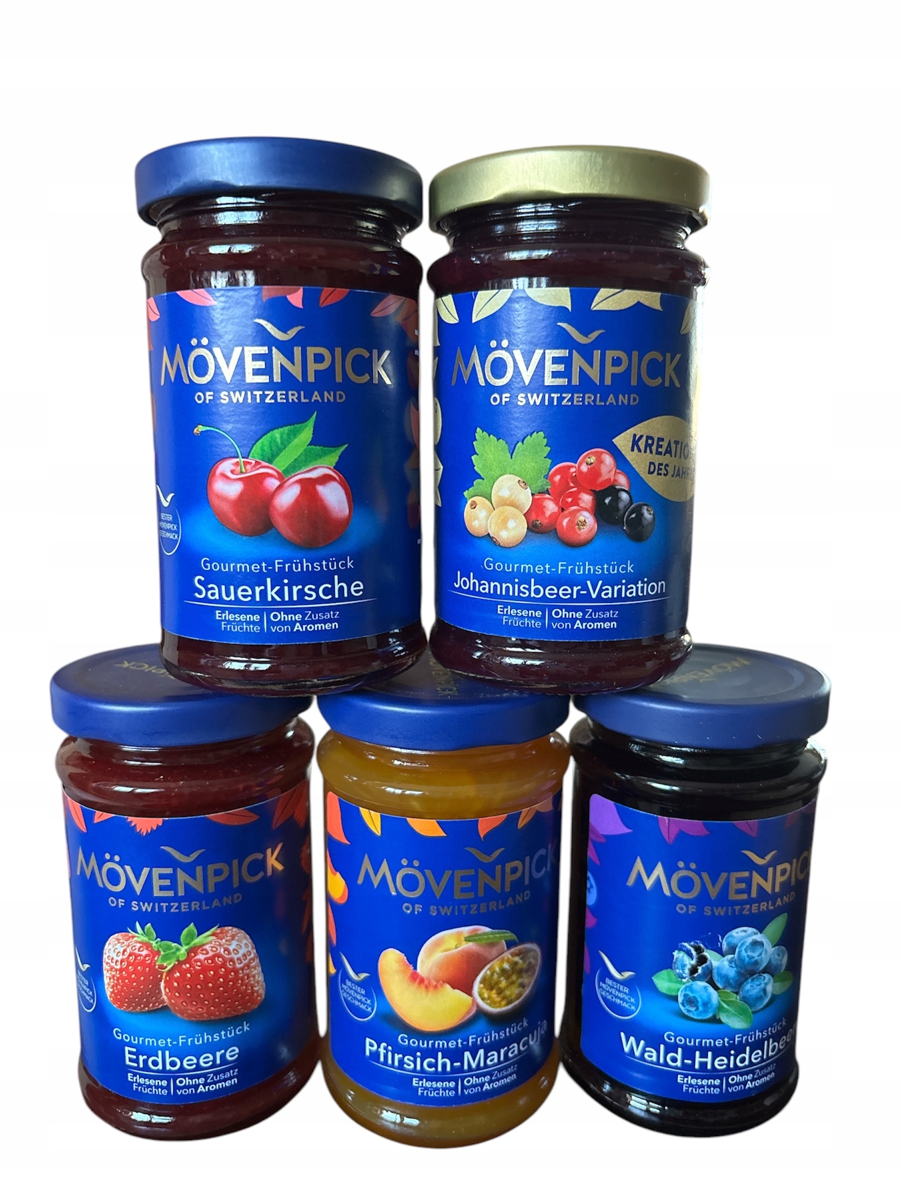 Levně Exkluzivní sada ovocných gourmetů Mövenpick 5*250 g