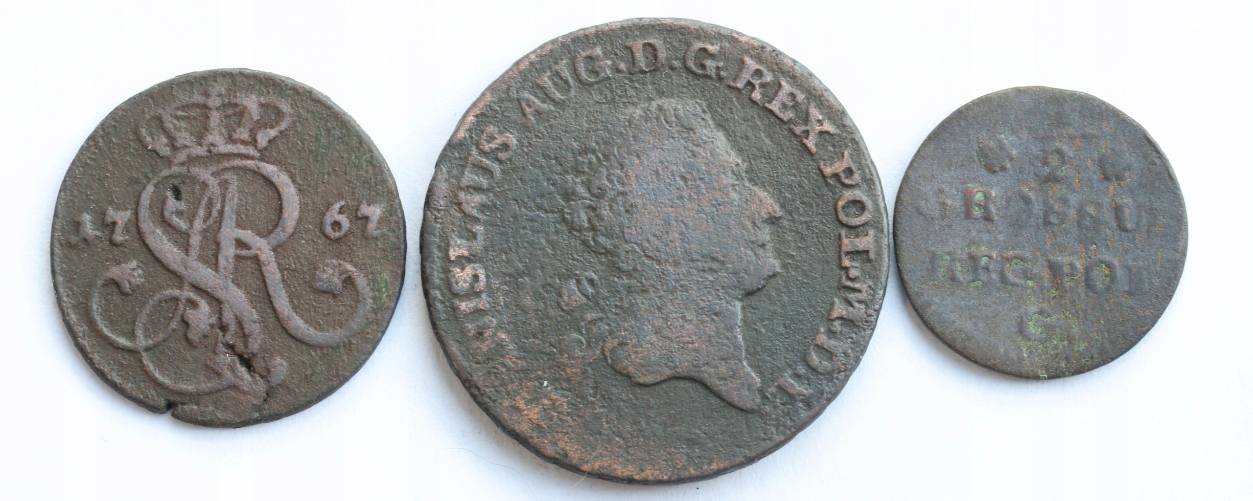 Poniatowski, zestaw 3 monety