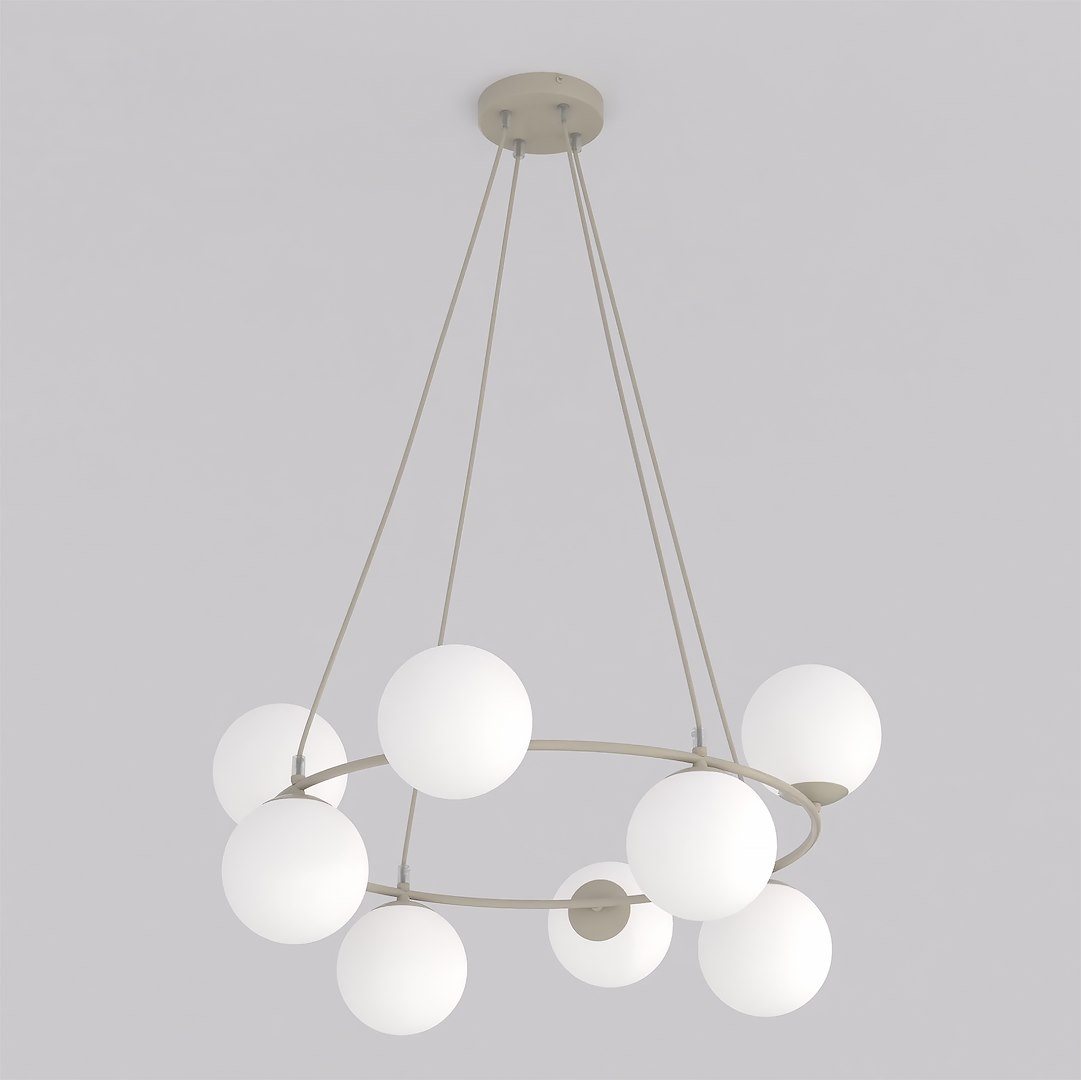 Luster Azura Mokka Opál 9-plameňový, béžový, E14