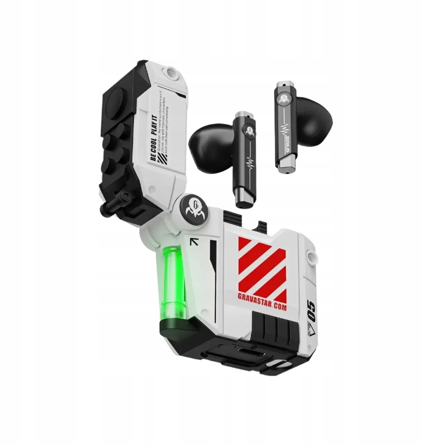 GravaStar Sirius P5 Sluchátka Bezdrátová Bluetooth do uší IPX4 Mecha