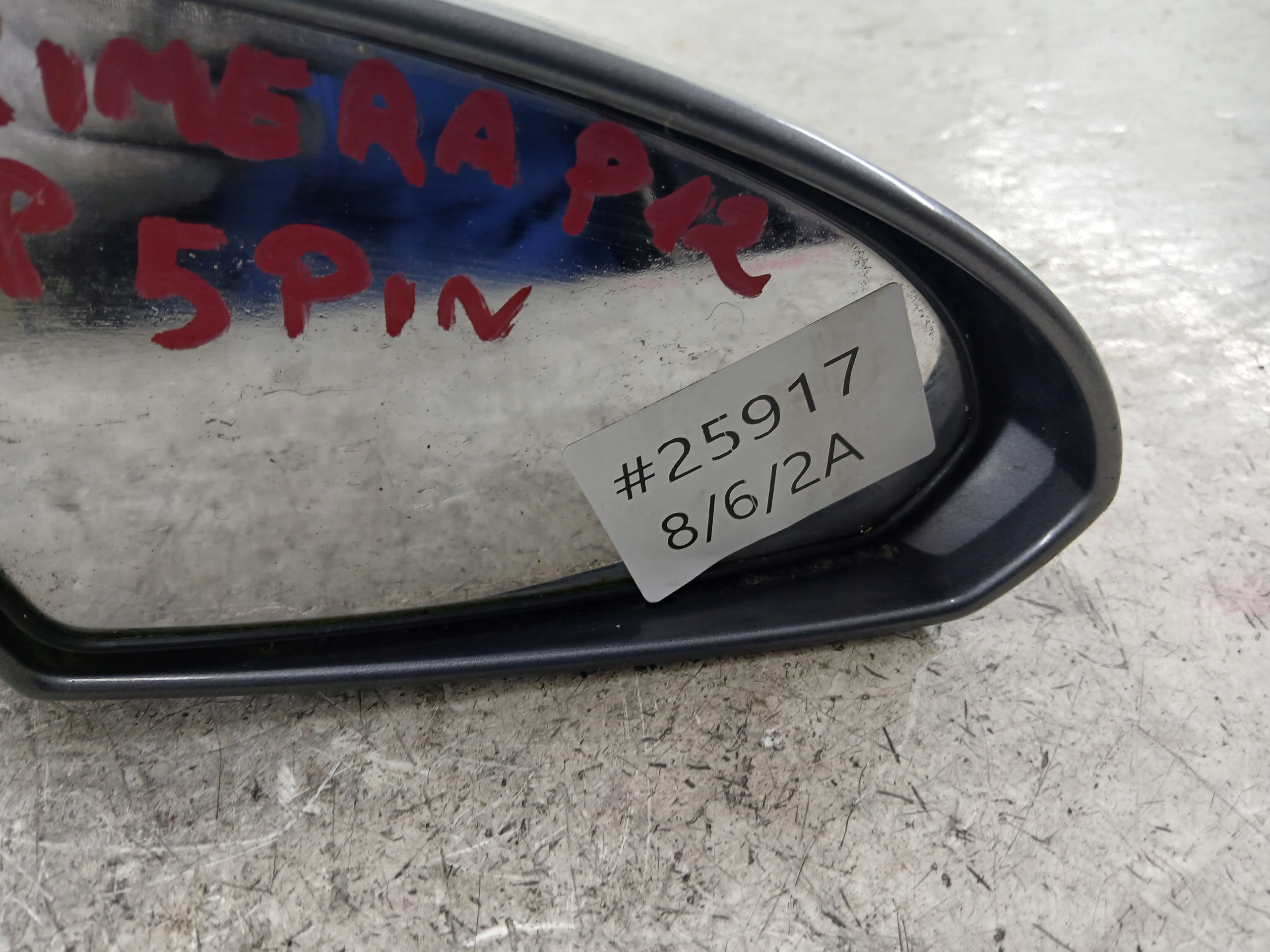NISSAN PRIMERA P12 mirror right 5 PIN silver