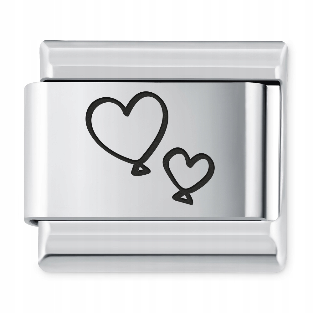 

Italian Charms Symbole Miłosne Serce Grawer