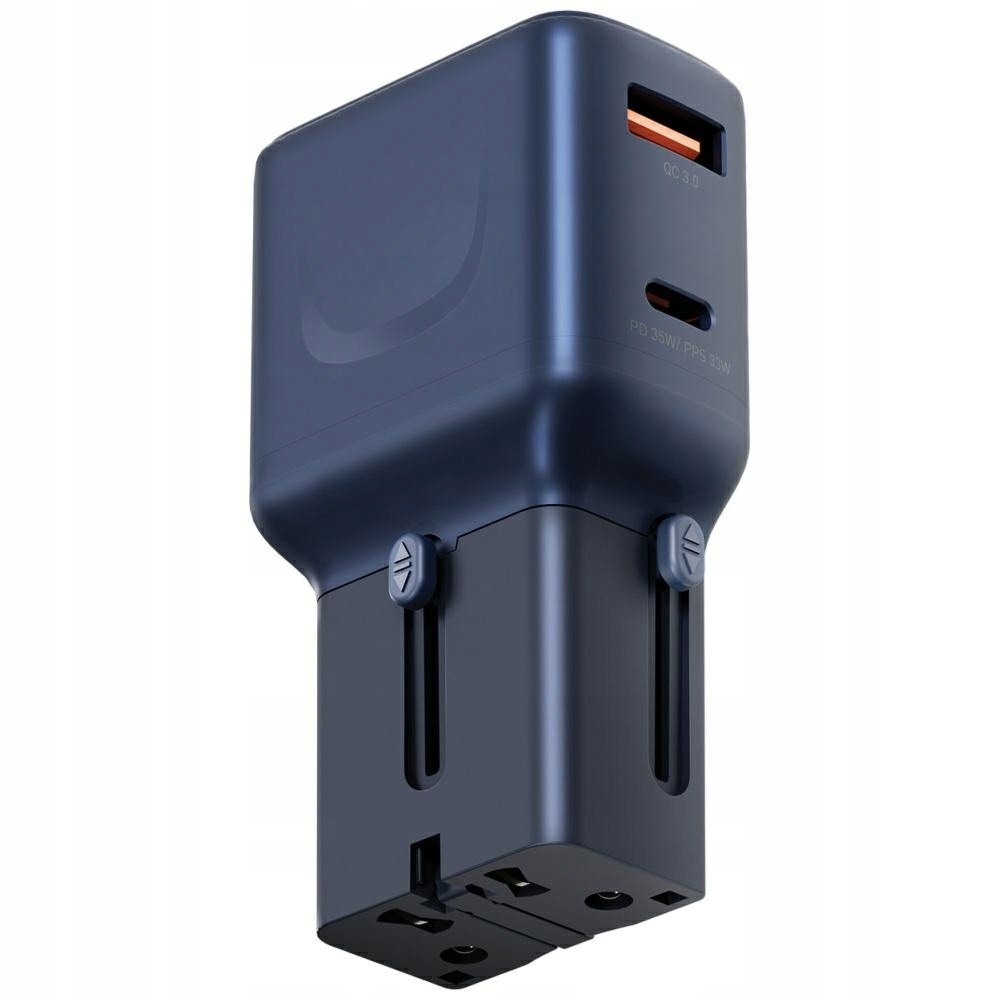 Ładowarka Energea TravelGo Adapter 35 Usb-a/usb-c 35W niebieski