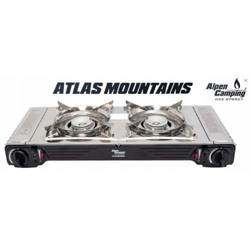 Dvojitý vařič Alpen Camping Atlas 8 kartuší