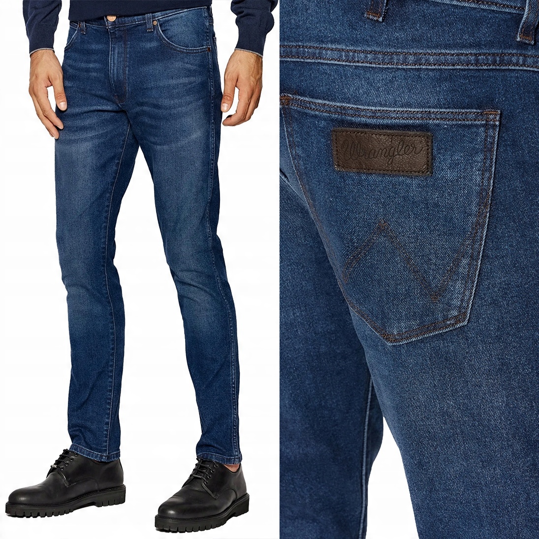 

Wrangler Larston Slim Hot Chill Niebieskie W30 L32