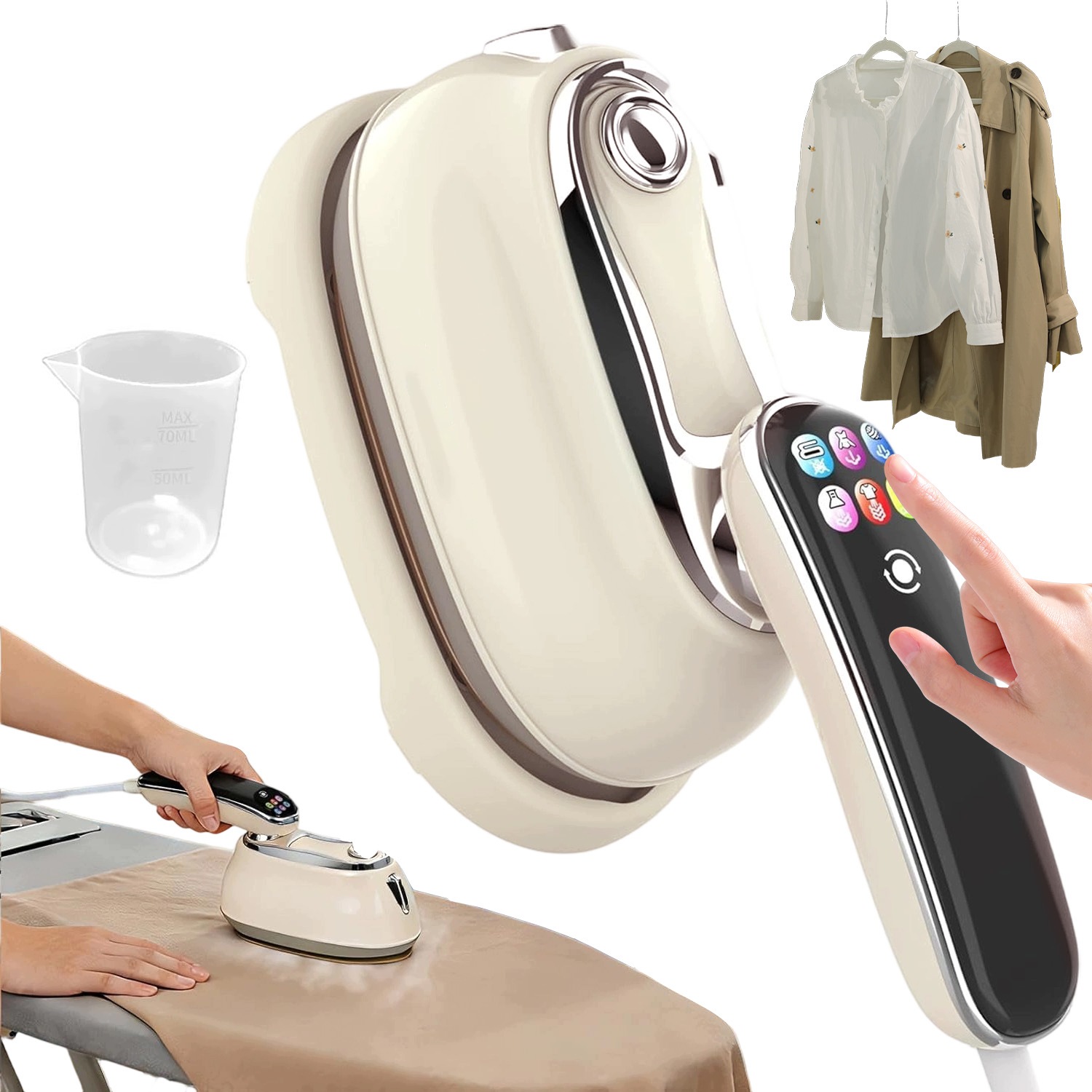 Parní žehlička na prádlo Steamer 1300W Žehlička Rychlé zahřívání Cestovní