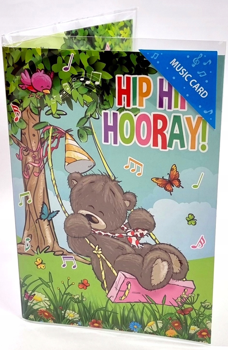 Urodzinowa kartka z pozytywką grająca wesołe misie