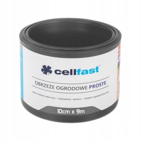 

Cellfast Obrzeże ogrodowe proste grafitowe 10x9m