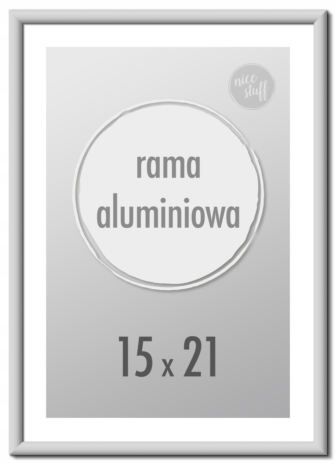 

Ramka na zdjęcia 15x21 cm A5 aluminiowa 21x15