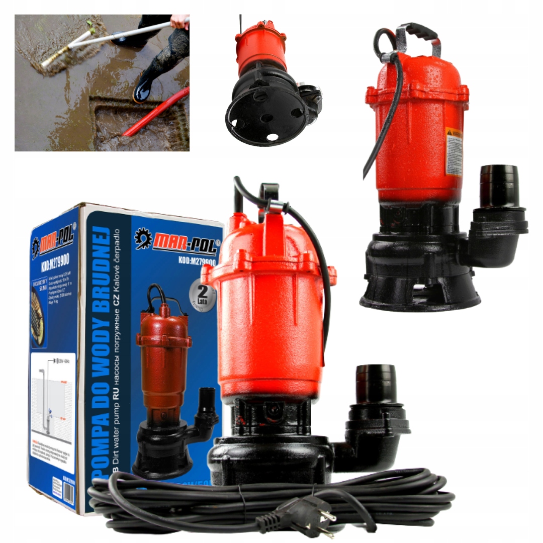 Pompa Do Brudnej Wody 750W 18000 l/h Rozdrabniacz