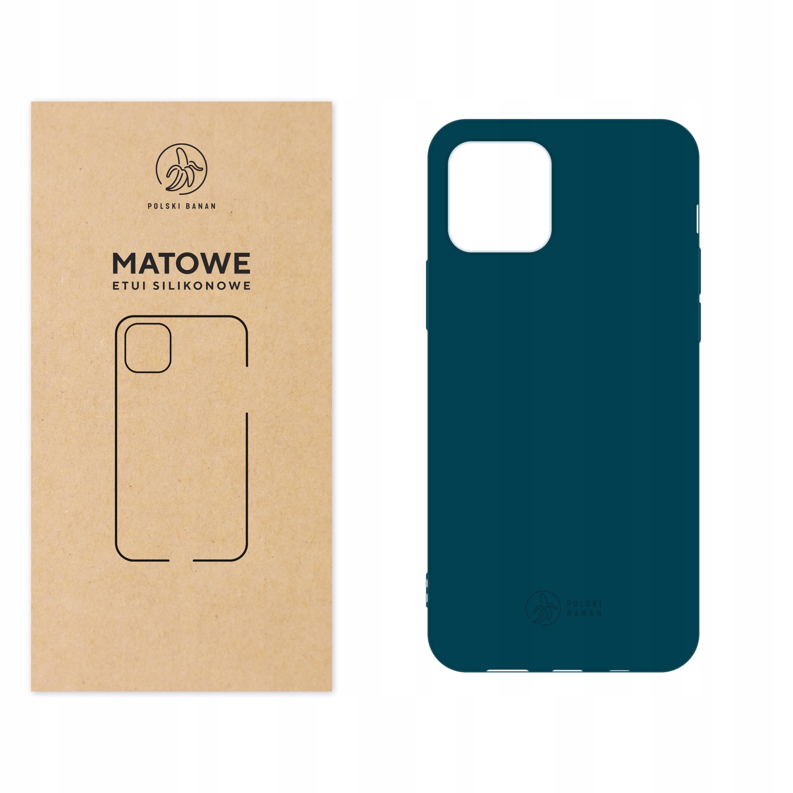 

Etui Matowe do iPhone 12 Pro morskie