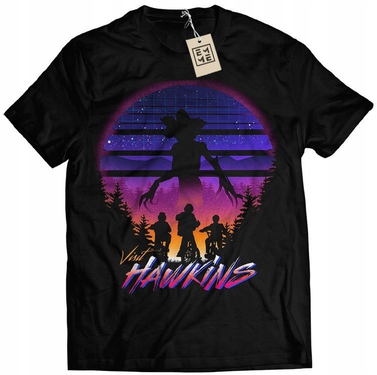 

Koszulka Stranger Things Hawkins Demogorgon L