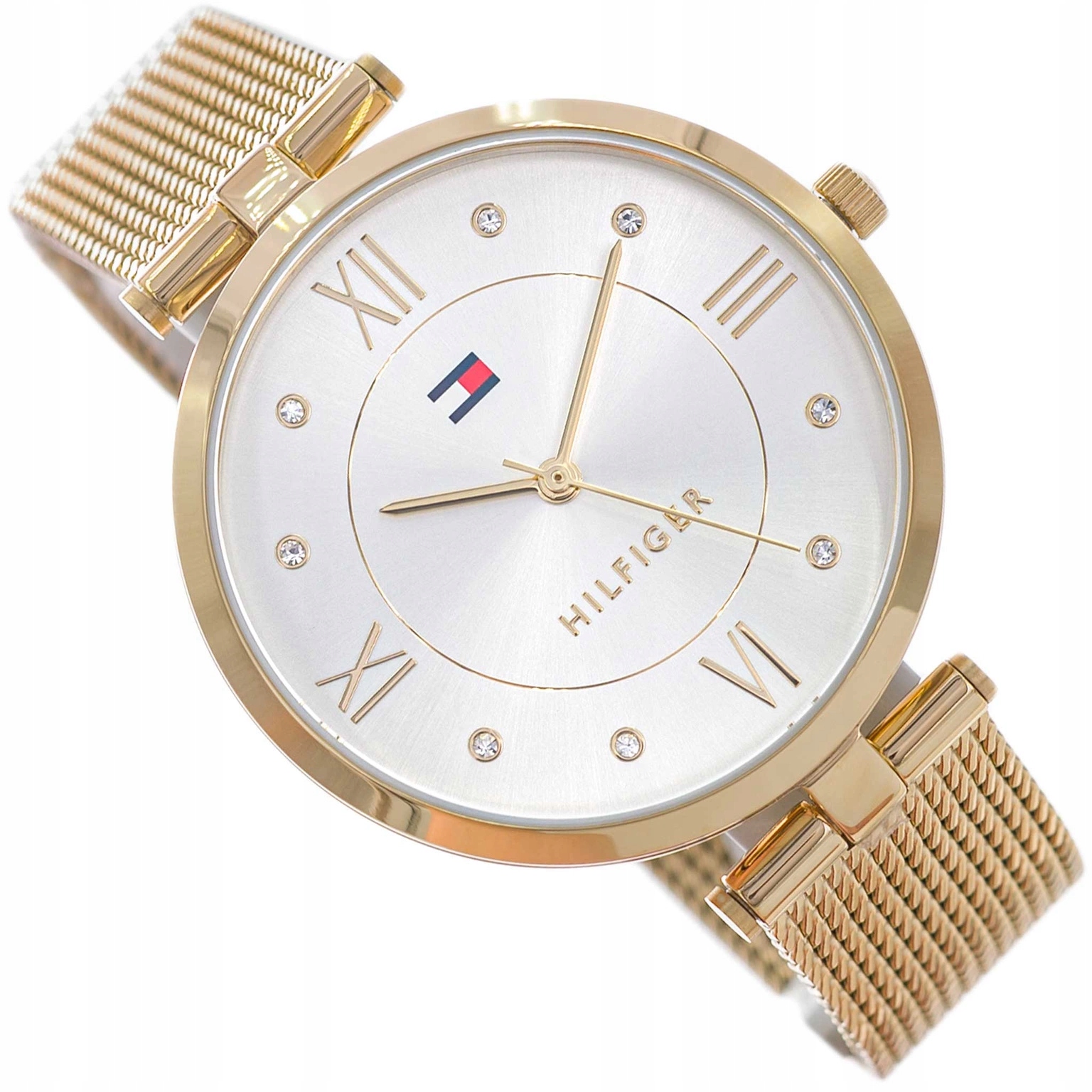 Dámské Hodinky Tommy Hilfiger 1782805 Ella, Elegantní Zlatý Mesh