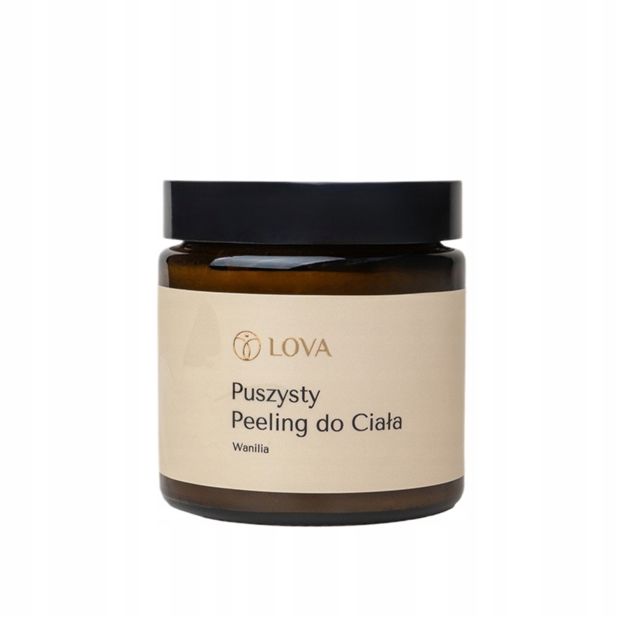 Nadýchaný tělový peeling Vanilka vyživuje pokožku Lova 120 ml s bambuckým máslem