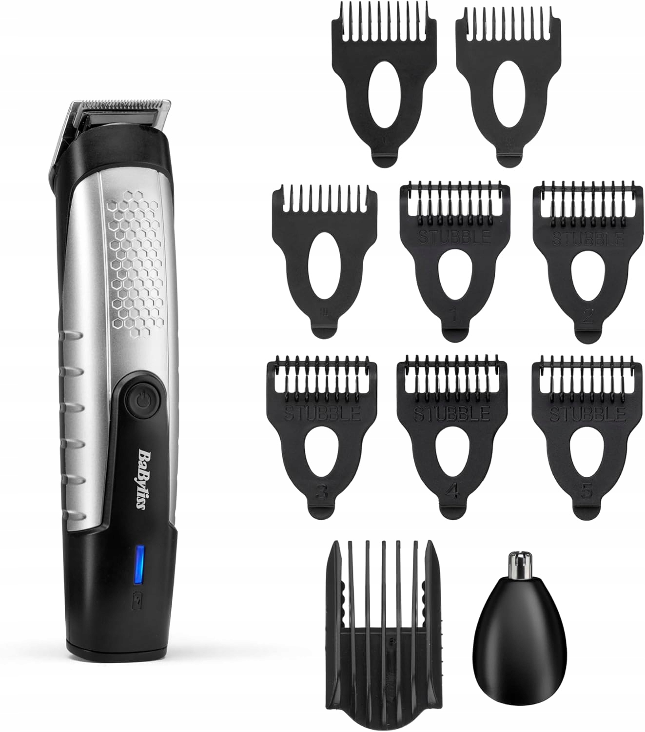 Akumulátorový zastřihovač BaByliss T812E na vousy a vlasy, multifunkční, s lithiovou baterií