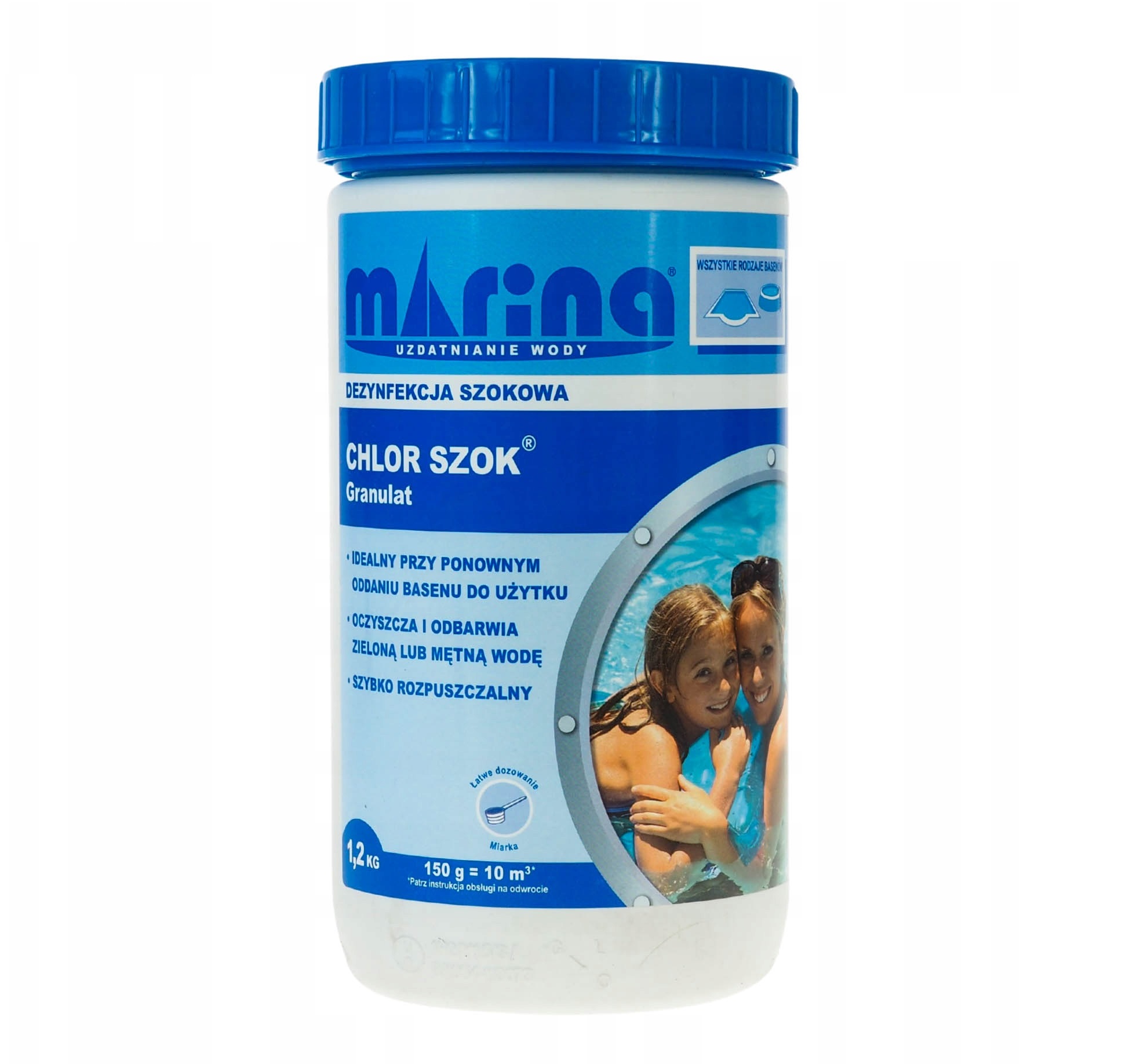 

Chlor Szok granulat do Basenu 1,2kg Marina