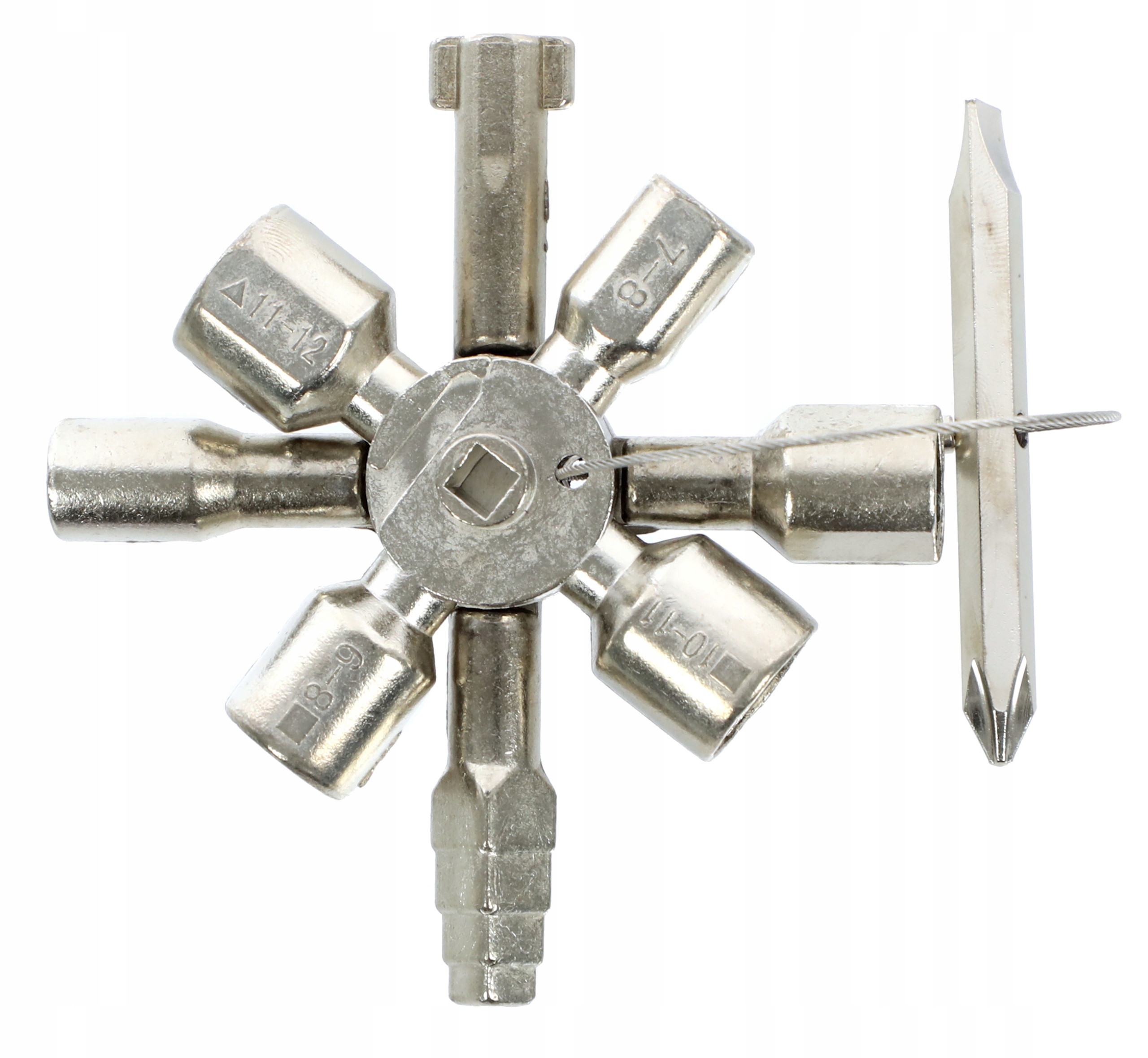 KLUCZ UNIWERSALNY 10w1 DO SZAF KALORYFERÓW