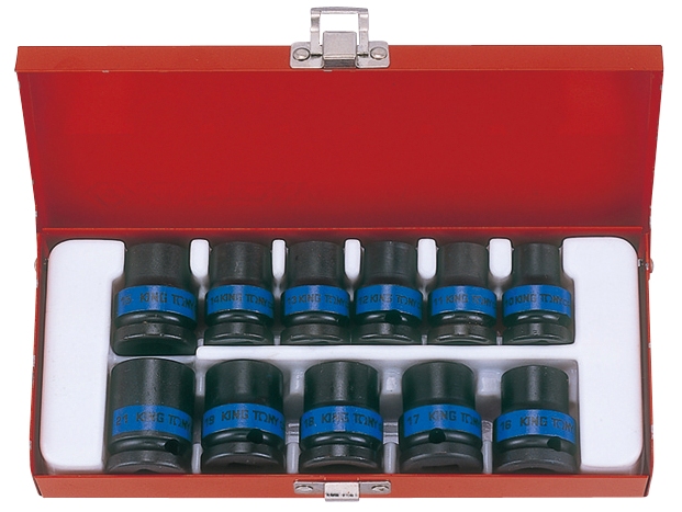 ZESTAW NASADEK UDAROWYCH 1/2" 6-KĄT 10-21MM