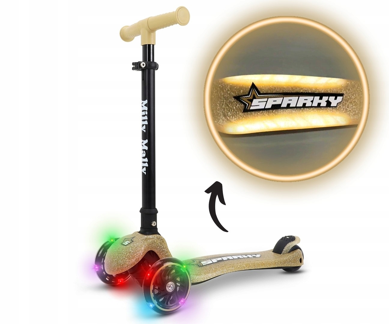 Hulajnoga Trójkołowa Balansująca Sparky Regulacja Wysokości Milly Mally