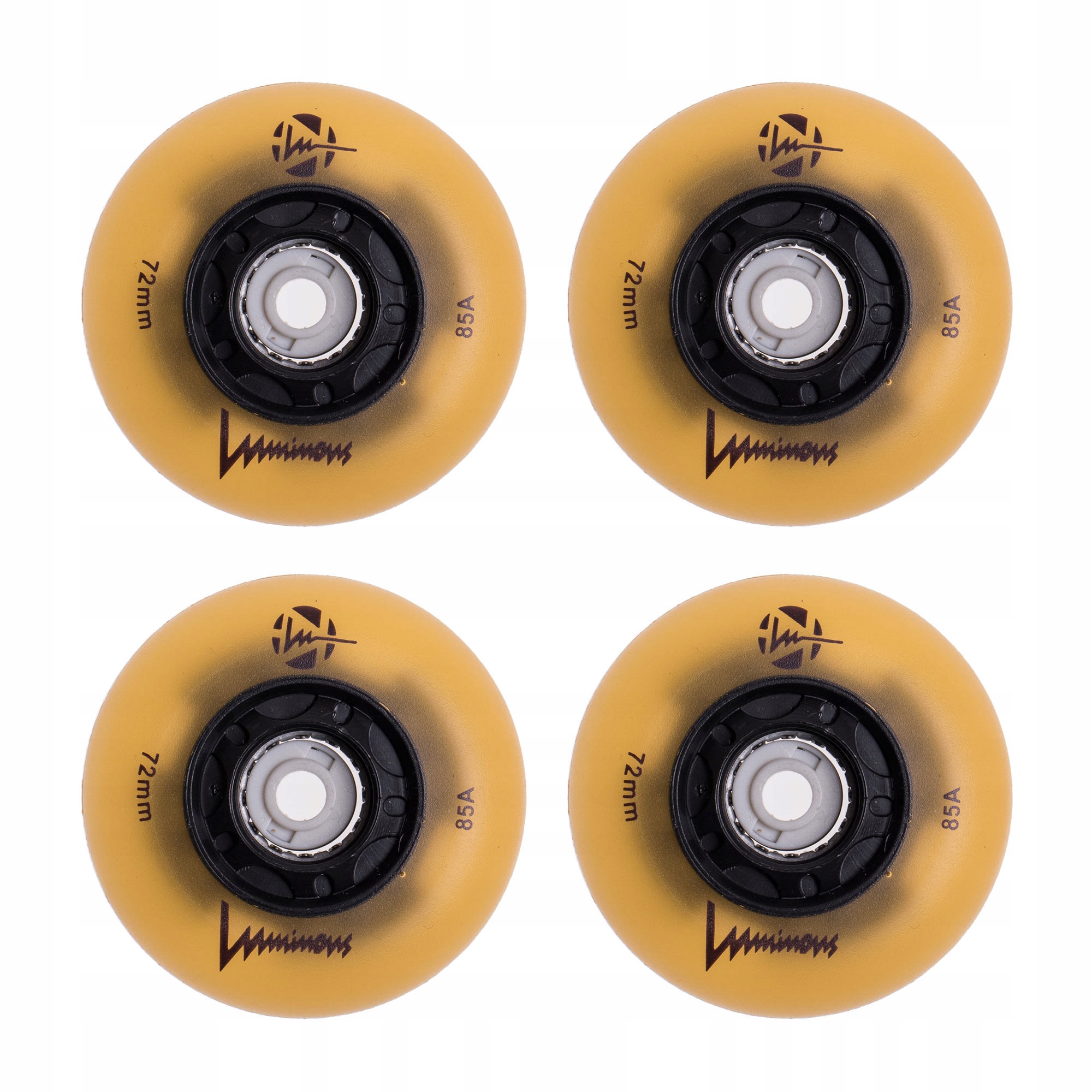 ŚWIECĄCE KÓŁKA DO ROLEK LUMINOUS LED 72MM/85A 4SZT