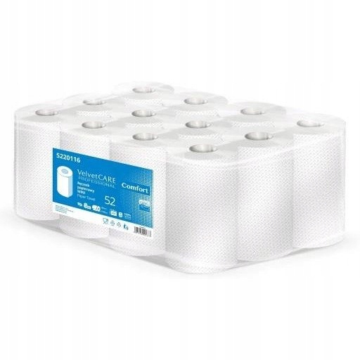 Levně Papírový ručník Afh VELVETCare role Mini 52m bílý (12 rolí) 2 vrstvy c
