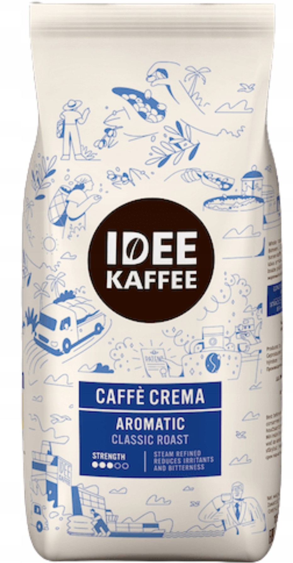 Levně Idee Kaffee Caffe Crema Káva zrna 1kg