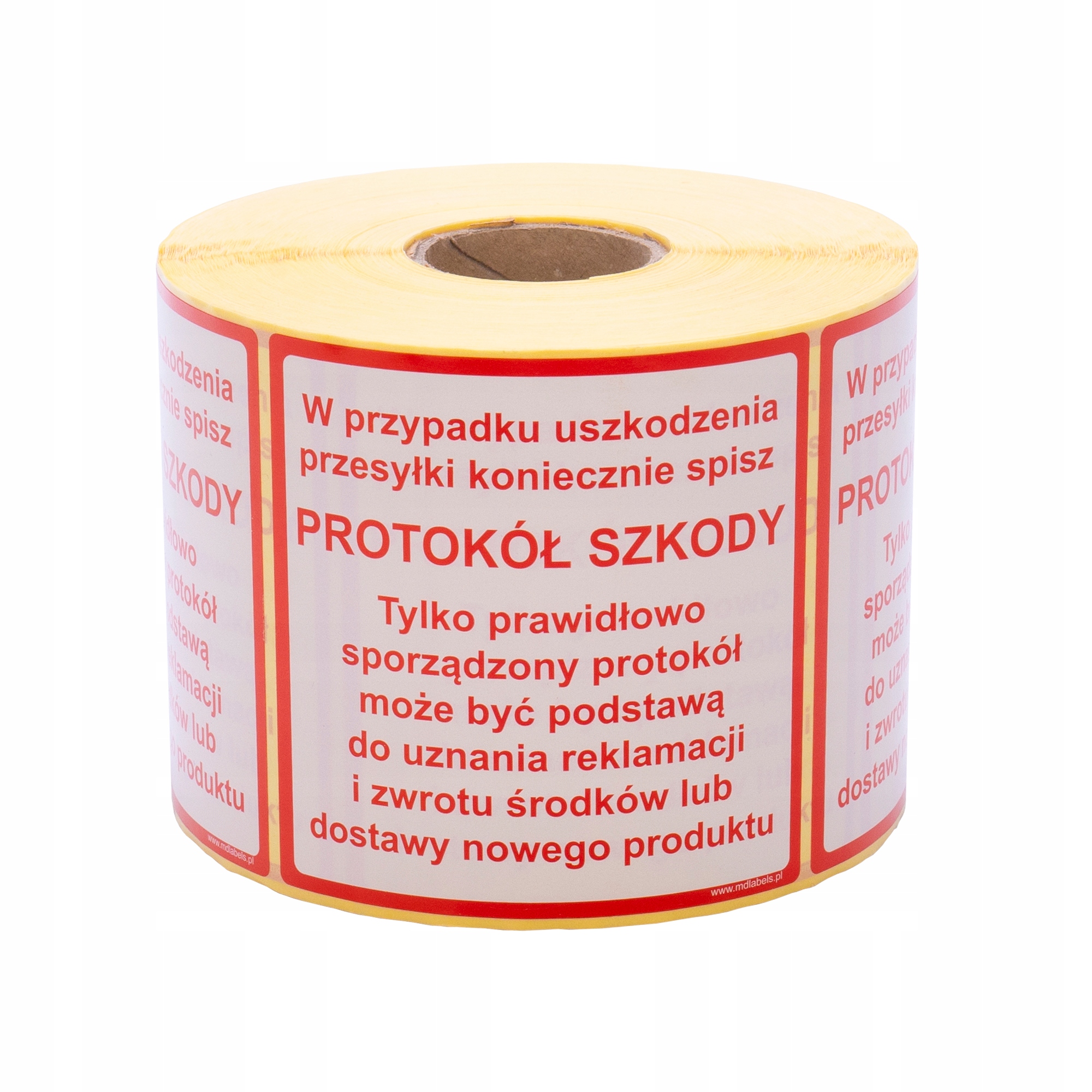 

Etykiety Naklejki Reklamacja Szkoda Protokół