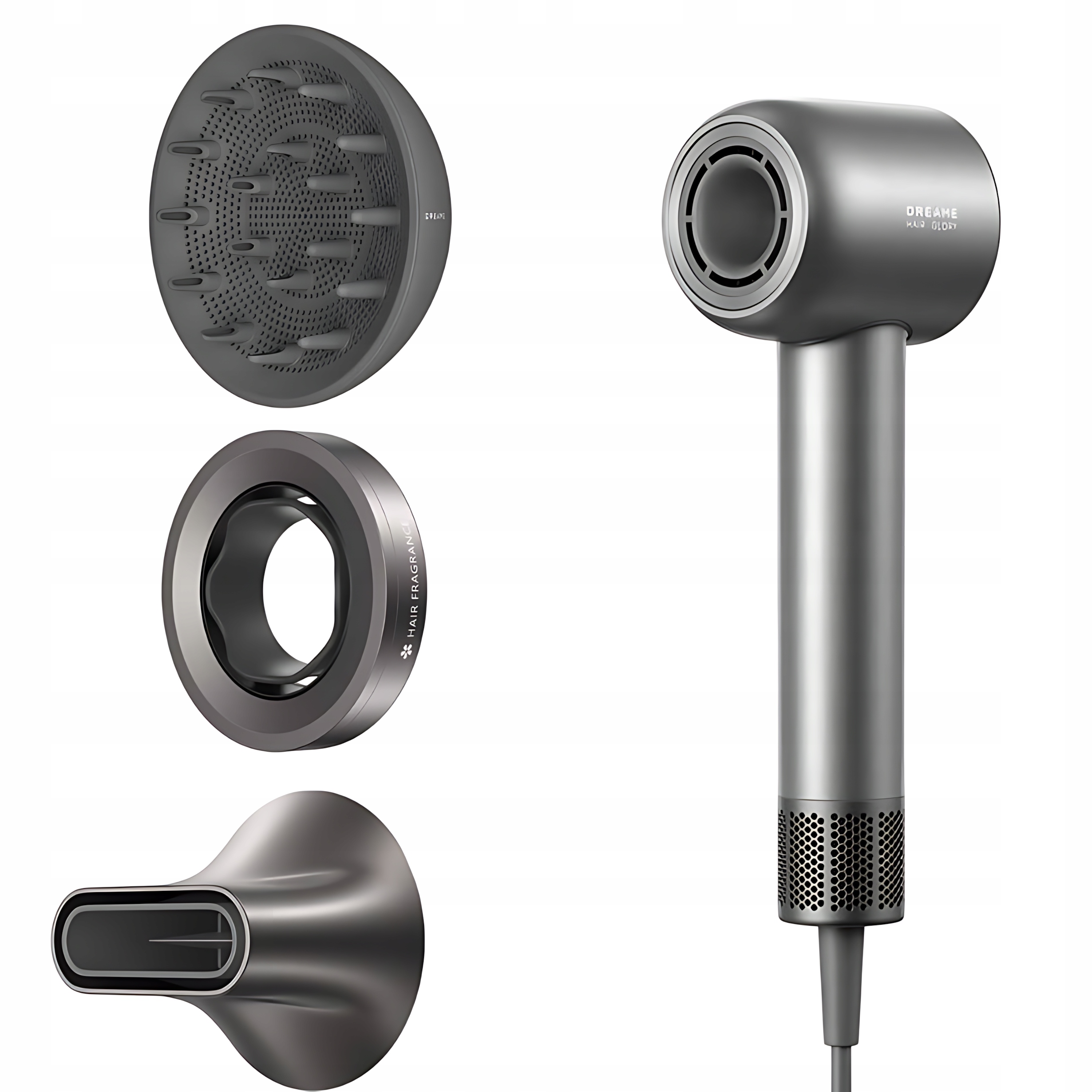 Suszarka Zestaw Do Włosów Dreame GloryMix Black Dysza Wygładzająca Dyfuzor