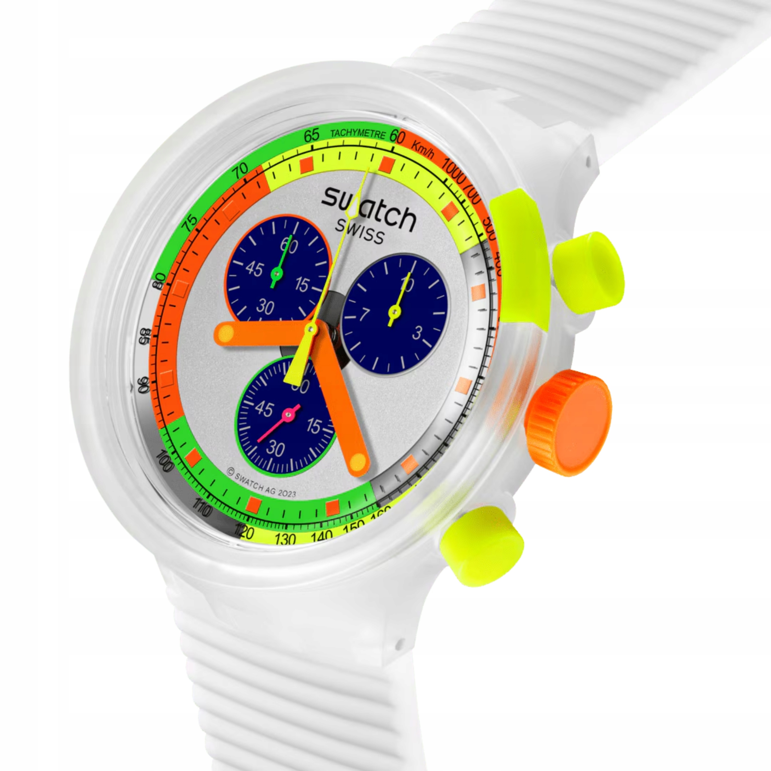 Hodinky Swatch Swatch Neon Jelly Pay! Transparentní SB02K101-6000 Nové