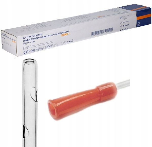 ZARYS CEWNIK RURKA DO SSAKA DO ODSYSYANIA DRÓG ODDECHOWYCH 60cm CH16 50szt