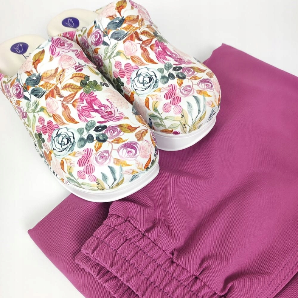 Air Clogs buty medyczne vintage roses 39