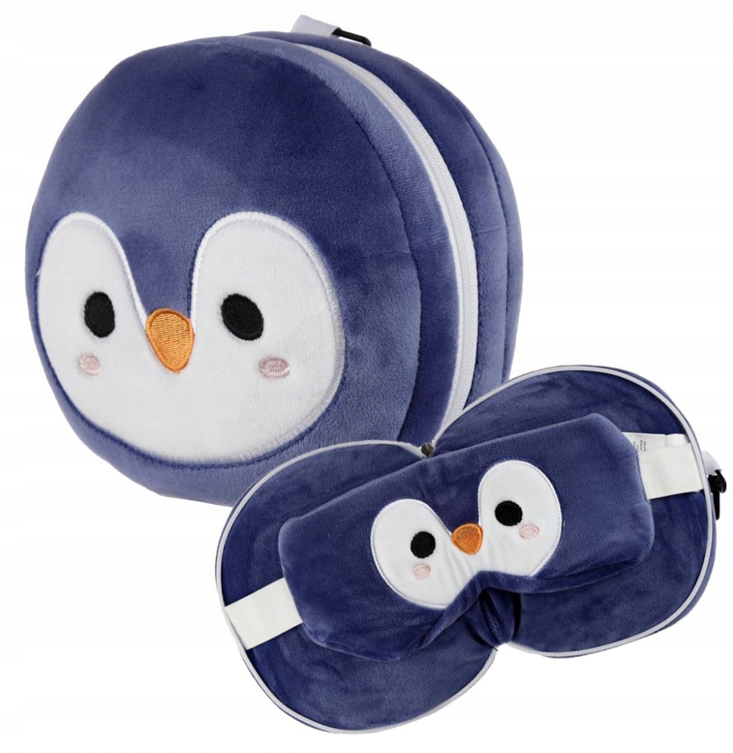

Poduszka Pingwin Maska Na Oczy Do Spania Podróżna