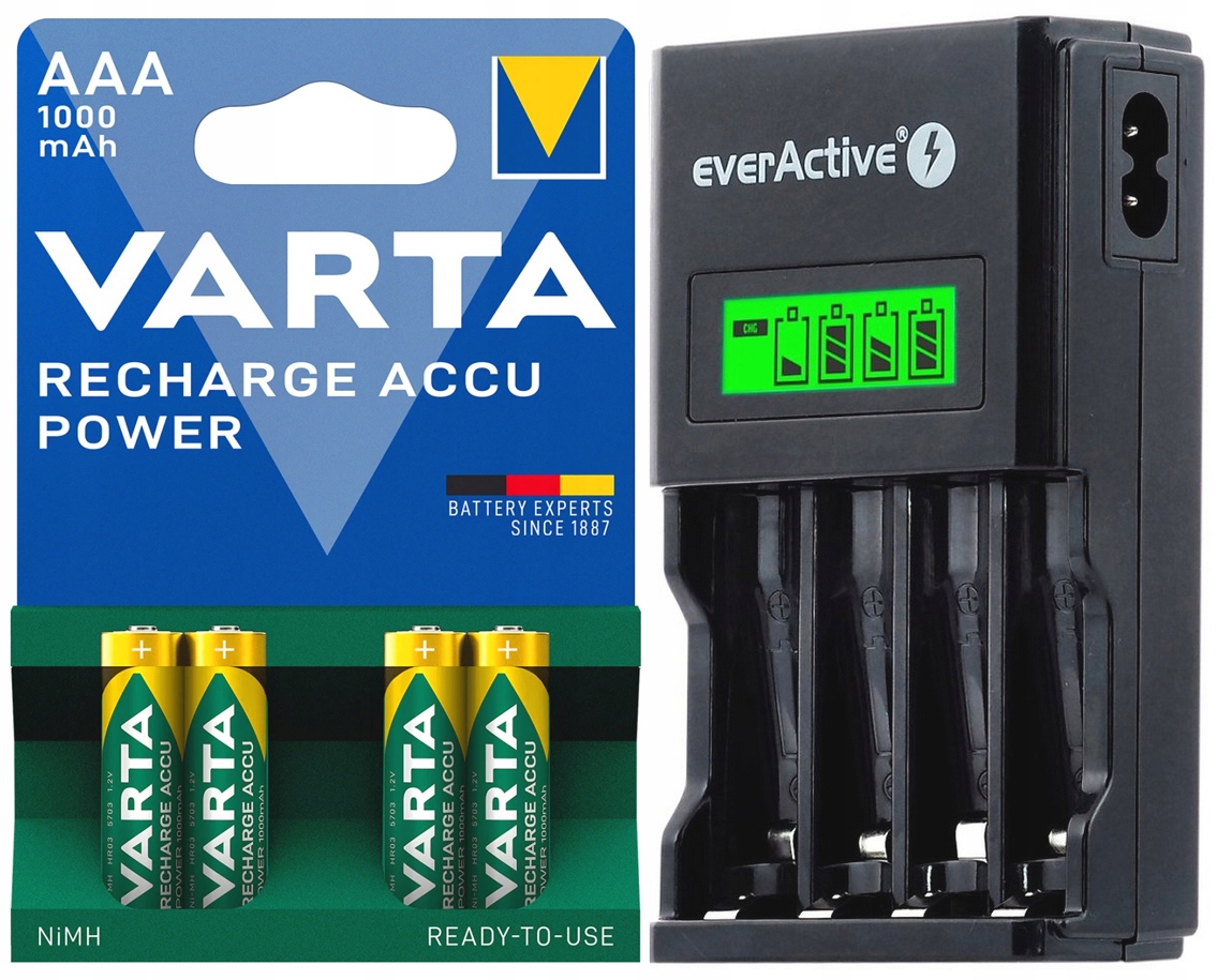 Nabíječka Baterií Aa Aaa 4X Nabíjecí Baterie R3 Aaa 1000 mAh