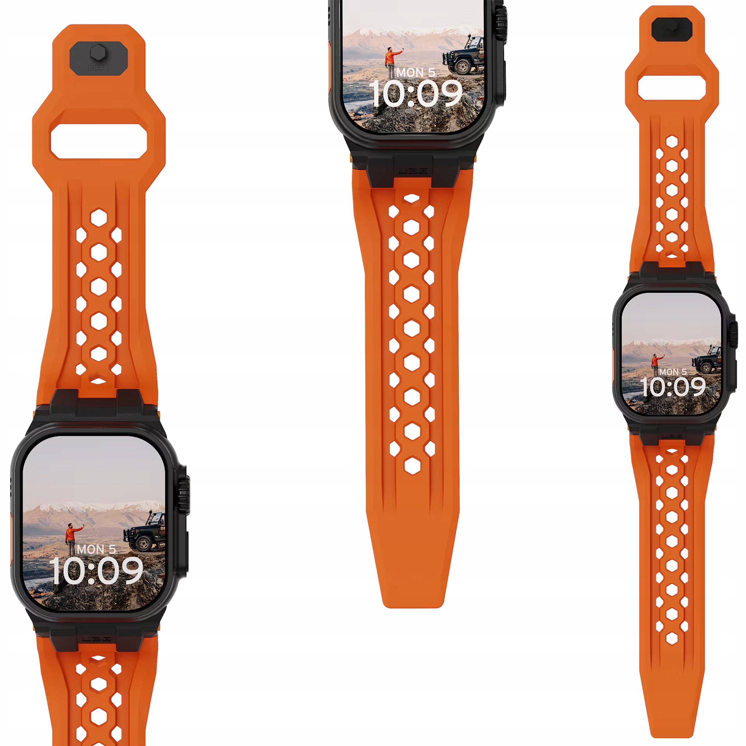 Uag Monarch Strap Silikónový remienok Fkm pre Apple Watch 49 46 45 44 mm