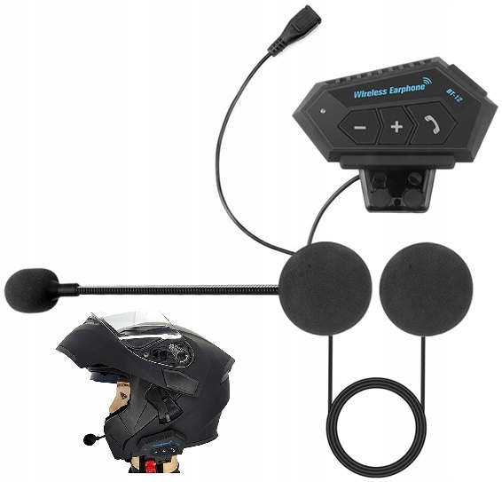 ZESTAW GŁOŚNOMÓWIĄCY SŁUCHAWKI BLUETOOTH DO KASKU