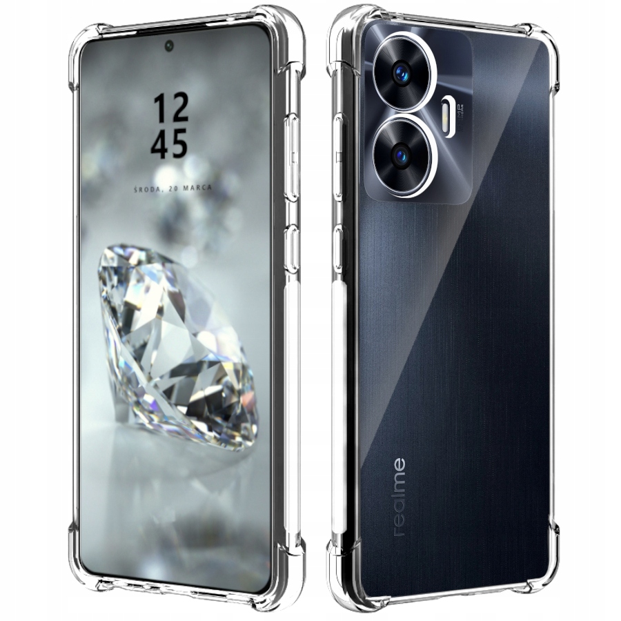 

Etui Do Realme C55 Pancerne Shock Case Szkło